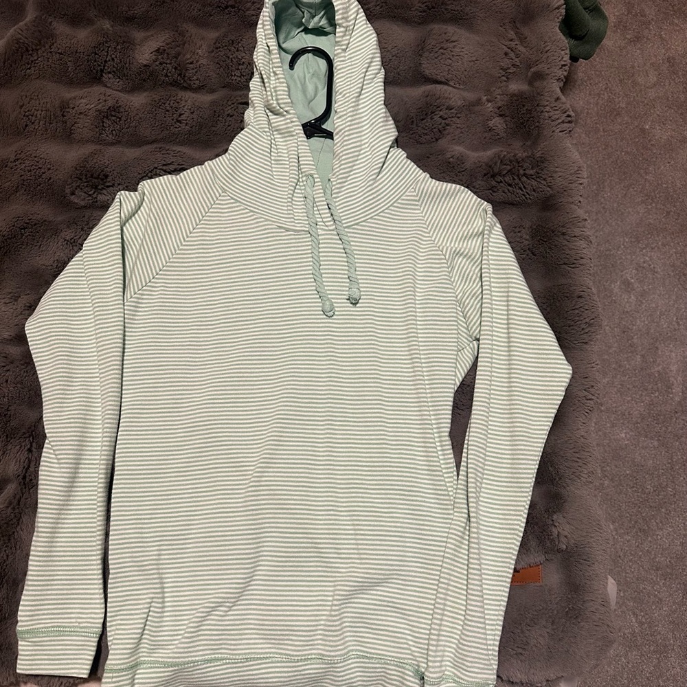 Striped Green Hoodie
